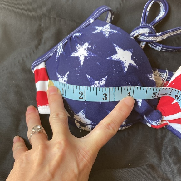 Xhilaration American flag bikini xs padded push-up under wire - Picture 15 of 15